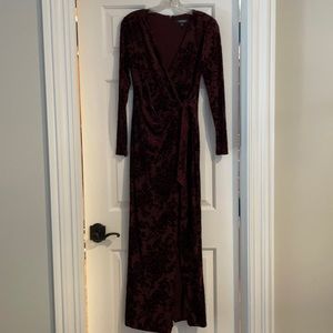 Ralph Lauren long sleeve evening gown.
